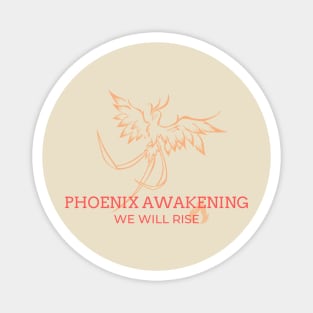 Phoenix Awakening Magnet